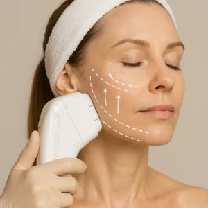 Woman having HI-FU to reduce wrinkles call LA LIPO Morden Now!