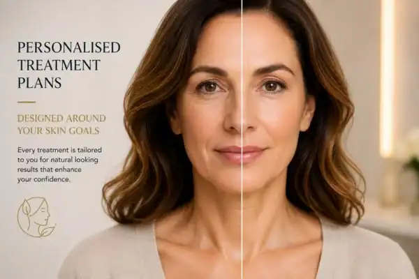 Before and after results of Collagen Lift Therapy Morden